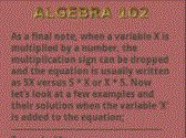 game pic for Algebra 102